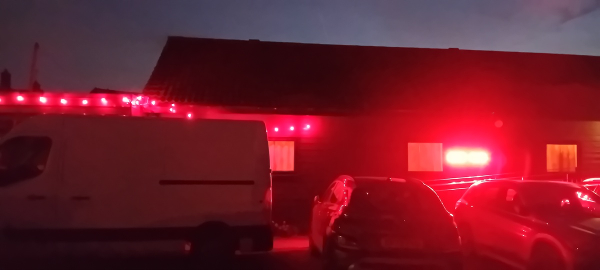 The hall turns Red celebrating St George's Day 2025